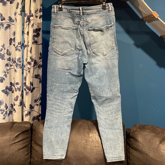 Express High-Waisted Skinny Cropped Jeans, 10R - Picture 2 of 3